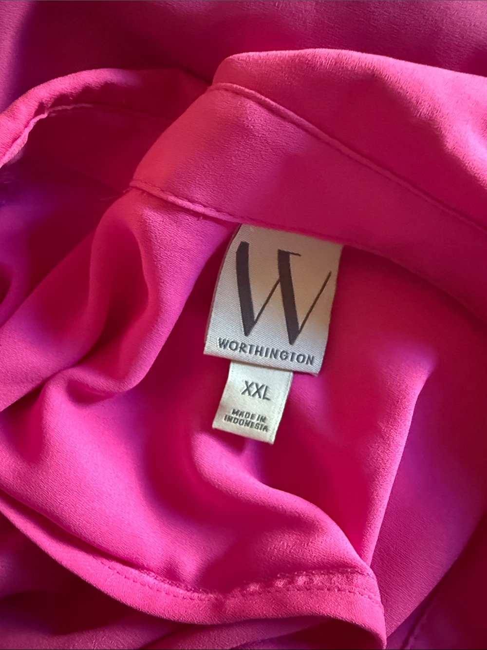 Pink Button Up Top - Picture 3 of 3